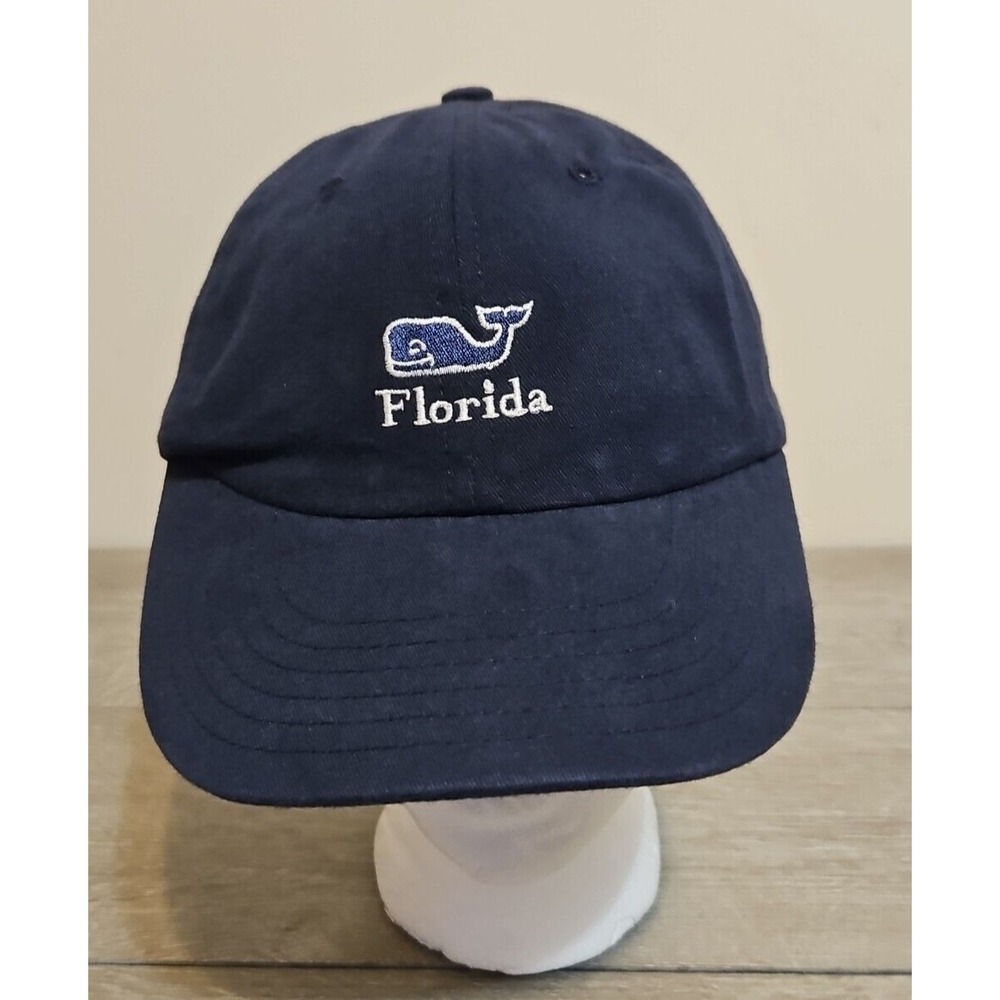 Vineyard Vines Florida Hat Mens One Size Blue Strapback Cap Whale